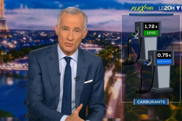 Journal de 20h00 TF1, conversion éthanol