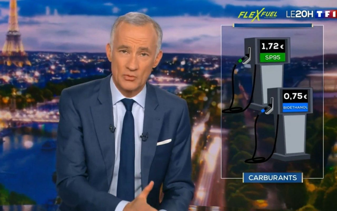 Journal de 20h00 TF1, conversion éthanol